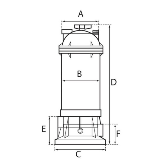 Φίλτρο πισίνας Cartridge Hayward Star Clear & Star Clear Plus 5,7-39,7m3/h