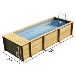 ΠΙΣΙΝΑ ΞΥΛΙΝΗ POOL 'N BOX  2,00Χ5,00Μ ΣΕ ΠΟΛΥ ΚΑΛΗ ΤΙΜΗ