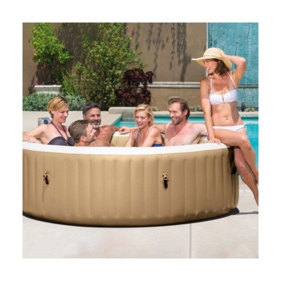 Φουσκωτό Spa Υδρομασάζ 4 θέσεων INTEX 196x196x71εκ